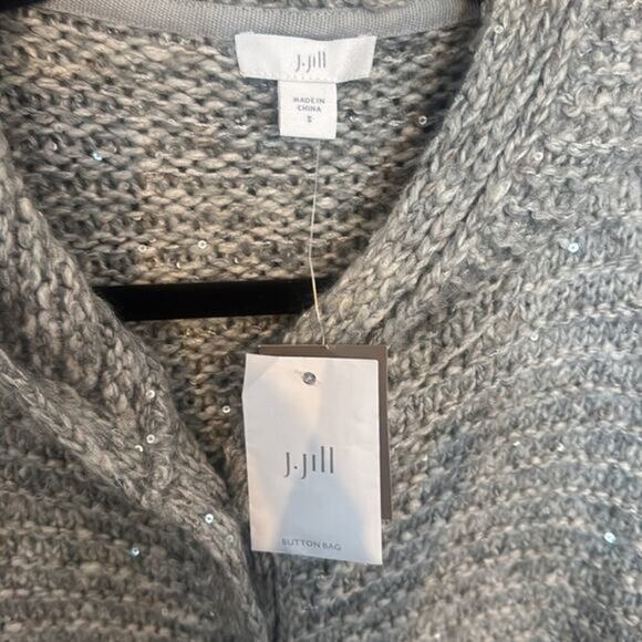 J. Jill two button sparkly knit cardigan - Picture 3 of 4